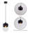 Stetson Modern 1 Light Black Pendant