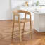 Counter Stool with Solid Wood Frame-126674800