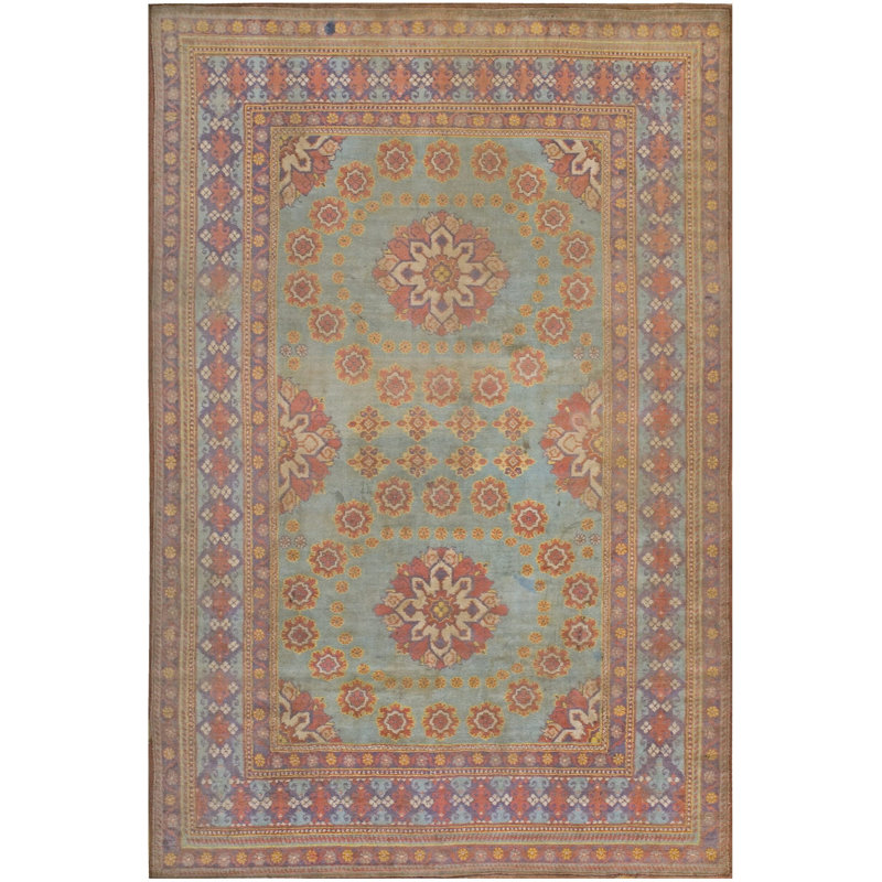 Petit tapis en coton indien antique Agra