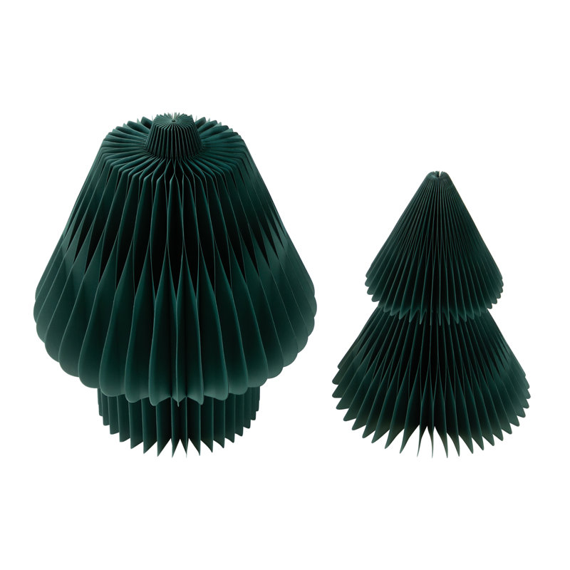Accordion Honeycomb Foldable Paper Christmas Tree - 3', Green