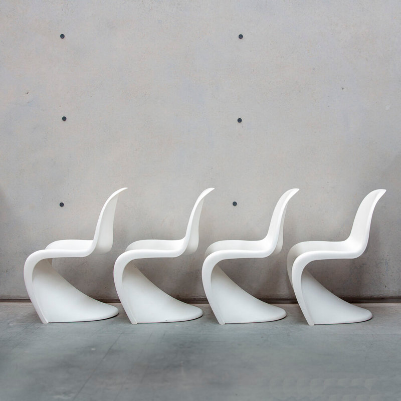 17'' H Stacking Side Chair, White