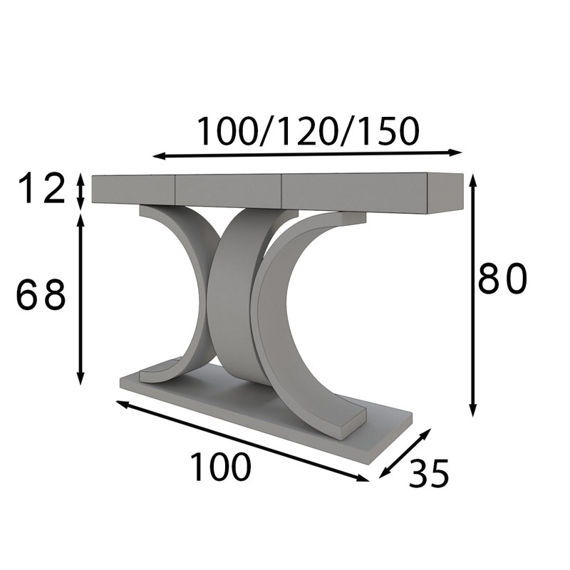 Imperium Console, 32” H x 50” W x 20” D