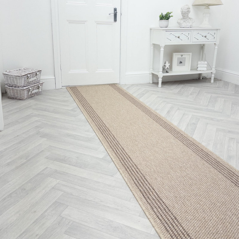 Runner Solid Colour Looped / Hooked Area Rug, Runner 66 x 210 cm