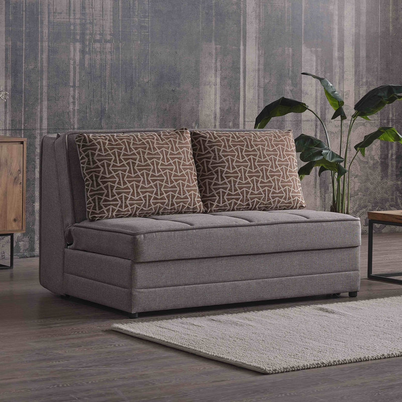 Causeuse convertible avec rangement Collection, Beige