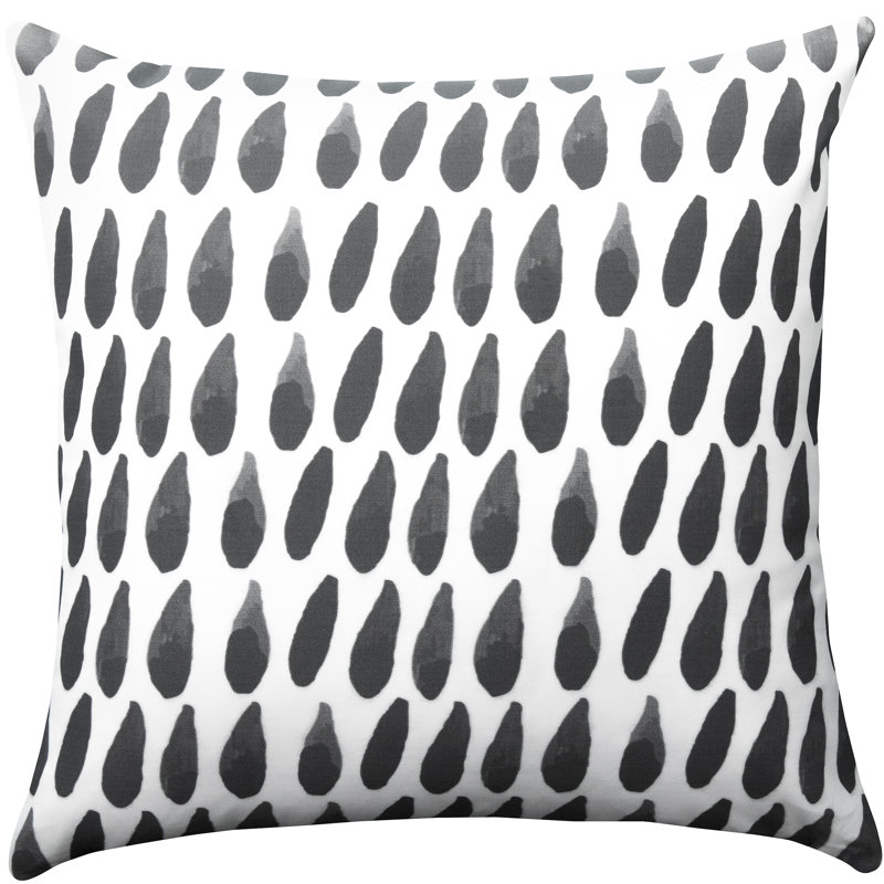 Cotton Reversible Throw Pillow, 18" H x  18" W x 8" D