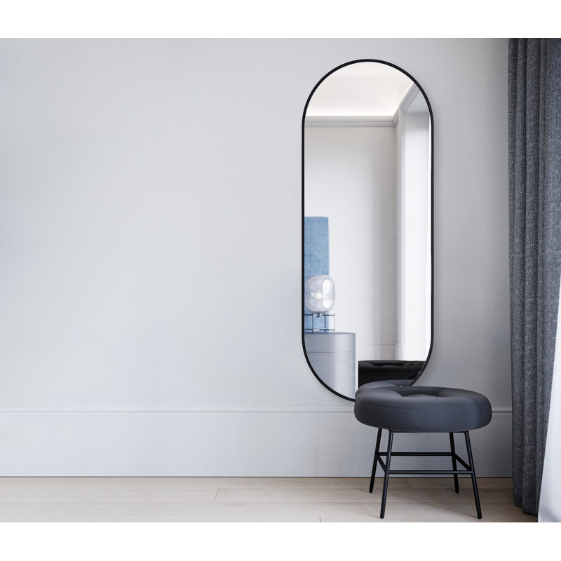 Miroir Chaya, H 60 po x l 22 po, Noir