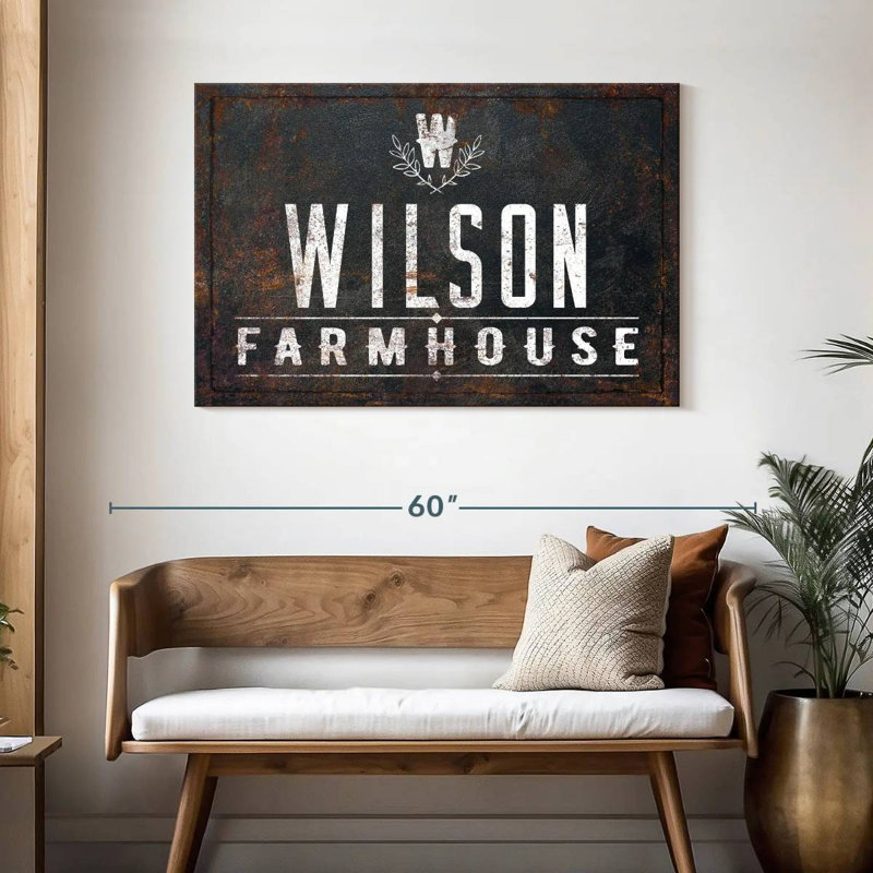 Plaque murale Wilson Farmhouse, H 30 po x l 45 po