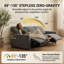 Causeuse inclinable électrique de 68 po de largeur avec zéro gravité, conception Zero Wall Hugger, appuis-tête réglables, ports USB, moteur silencieux et tissu résistant aux animaux de compagnie-133411045-133411043