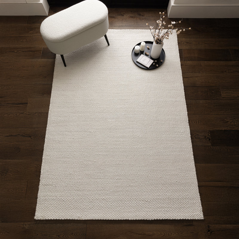 Zander Solid Colour Hand Woven Area Rug, Rectangle 160 x 230 cm