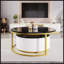 Table basse moderne emboîtable cannelée avec tiroir Modern-146966867
