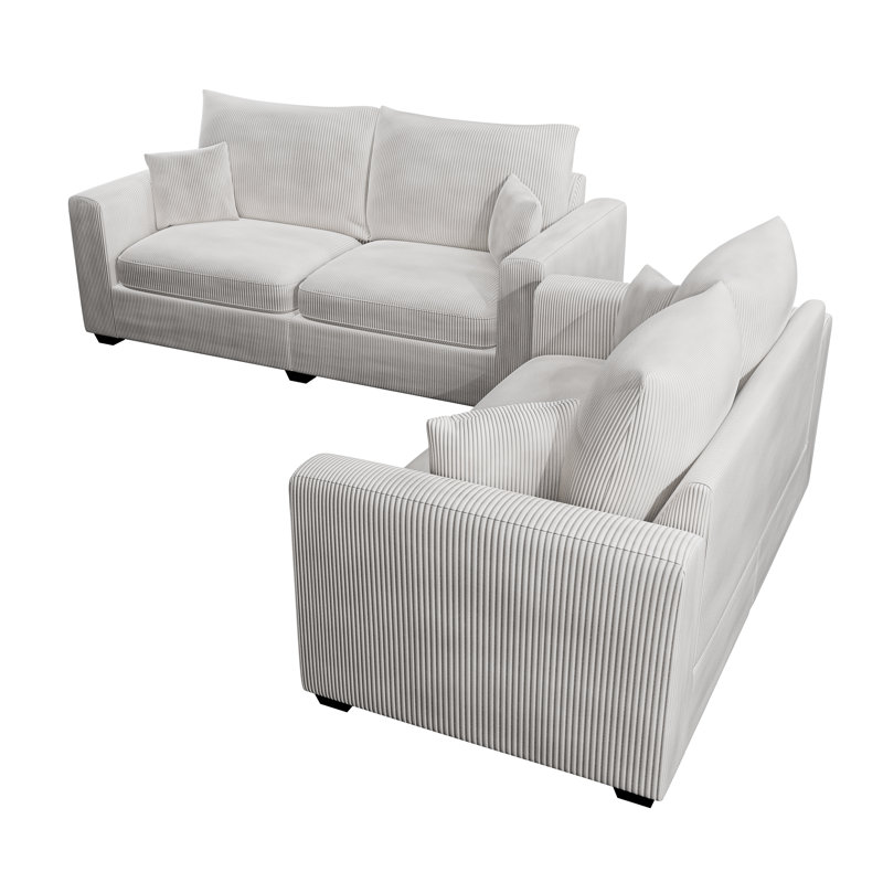 Ensemble de canapé 2 pièces, Ivory