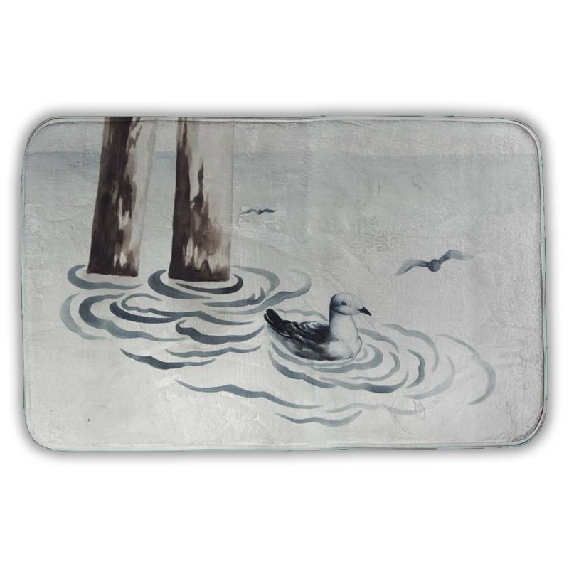 Bowning Non-Slip Bath Mat, 21"W x 34"L