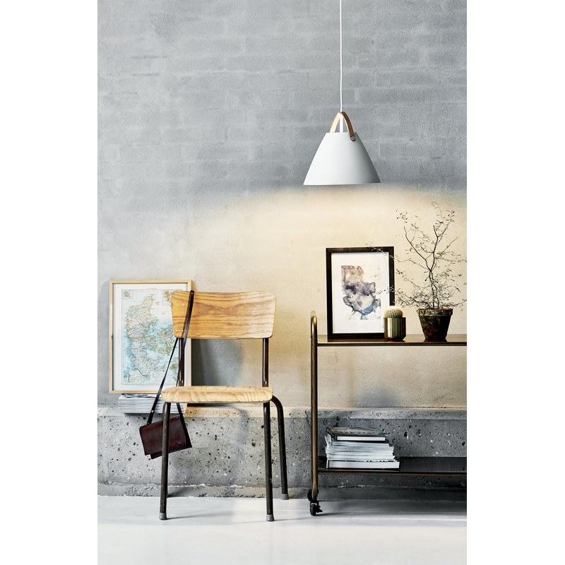Strap 1 - Light Cone Pendant, 27cm H x 27cm W x 27cm D, White