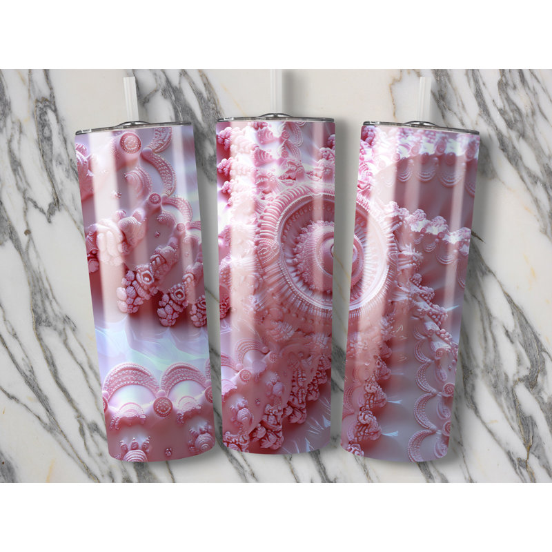 Choose Handmade Tumblers 591ml Vacuum Insulated Stainless Steel (18/8) Travel Tumbler with Straw