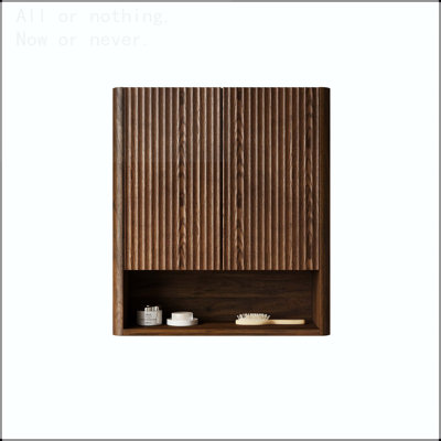 26'' Wall Mounted Bathroom Cabinet with Curved Edges and Soft-Close