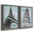 Toile avec cadre gris