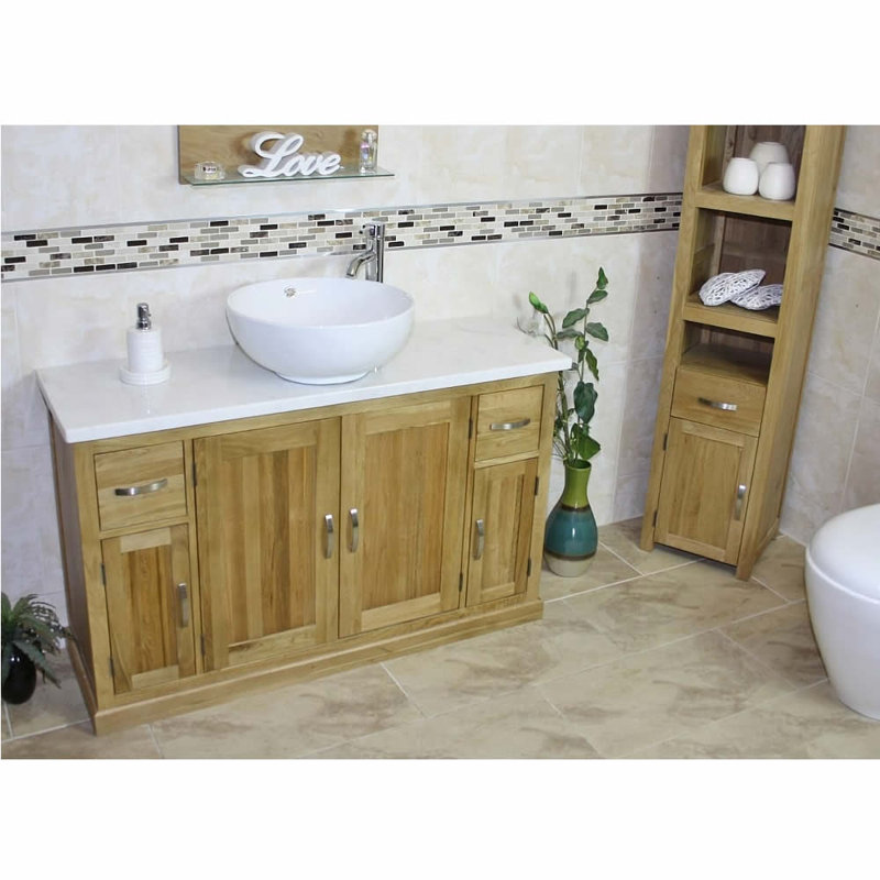 Dellinger 1231mm Single Bathroom Vanity with Vessel Ceramic Basin