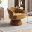 Upholstered Swivel Armchair-2037472831