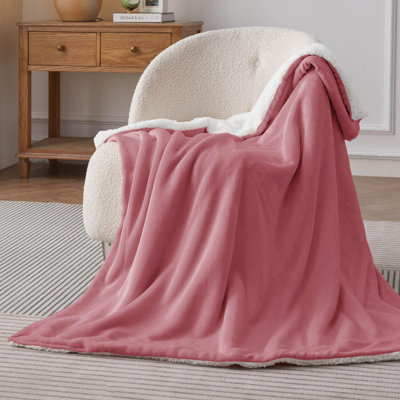 Bedsure Soft Sherpa Fleece Throw Blanket