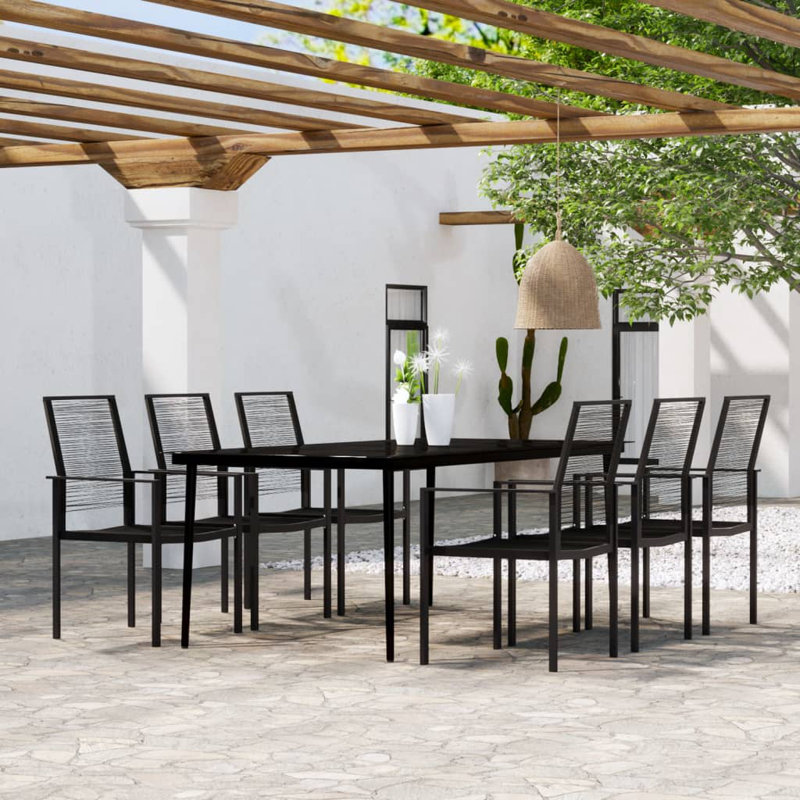Mailla Patio Dining Set with, 6, 29.1" H x 39.4" W x 78.7' D
