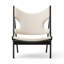 Knitting, Lounge Chair, Walnut Base, Upholstered Seat and Back PC3T, EU/US - CAL117 Foam, 0950 (Green), Baru, Baru, Sahco, Kvadrat-1537246152-1537246155