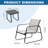Patio Chairs Bistro Set, Outdoor Furniture Conversation Sets with Porch Chairs and Glass Coffee Table for Balcony-1666283800