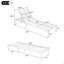 Fauteuil inclinable d'extérieur avec dossier réglable pour patio, bord de piscine ou plage-1324346852