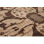 Tapis unique en laine noué à la main brun clair / brun clair 8 pi 1 po x 10 pi nouvel âge 18/20