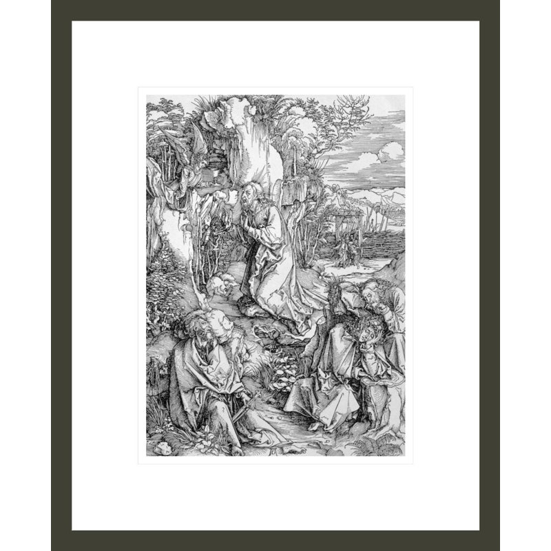 «Agony in the Garden» de la série «Great Passion» par Albrecht Dürer, impression giclée encadrée, H 16,75 po x l 13,65 po