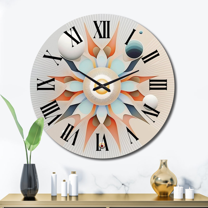Horloge murale en métal, Très grand