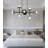8-Light Nodes Linear Chandelier In Santi Black-1236006873