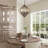 6-Light Farmhouse Rustic Wood Chandelier