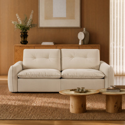 85.8"Cloud-Inspired 2-Seat Power Recliner Sofa with Performance Chenille