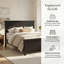 Lit plateforme avec tête de lit Granborough Mid-Century Farmhouse-1488895624-1488895670