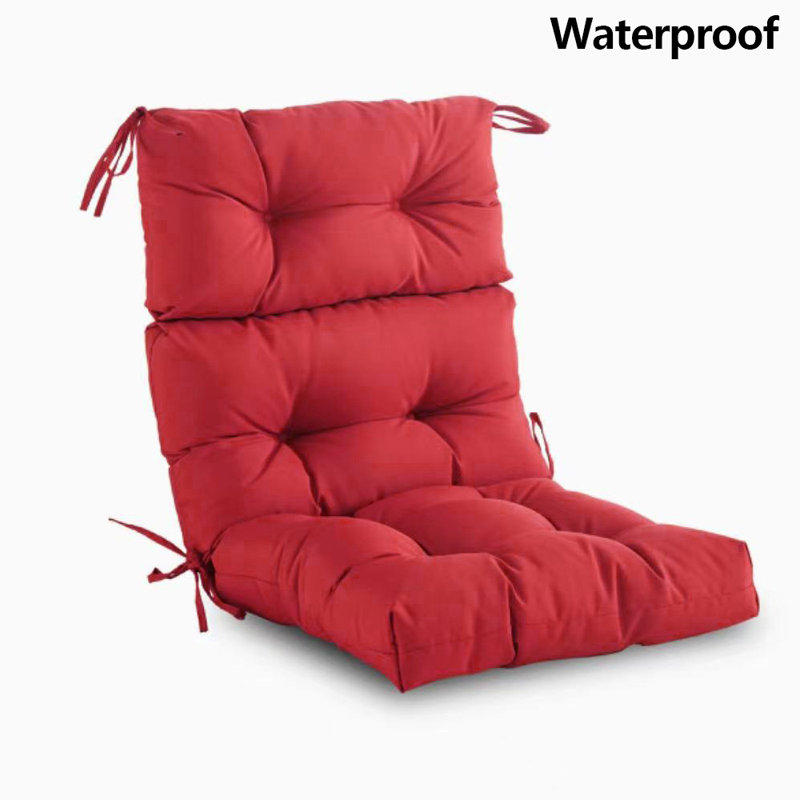 Coussin de chaise imperméable pour l'extérieur, Rouge