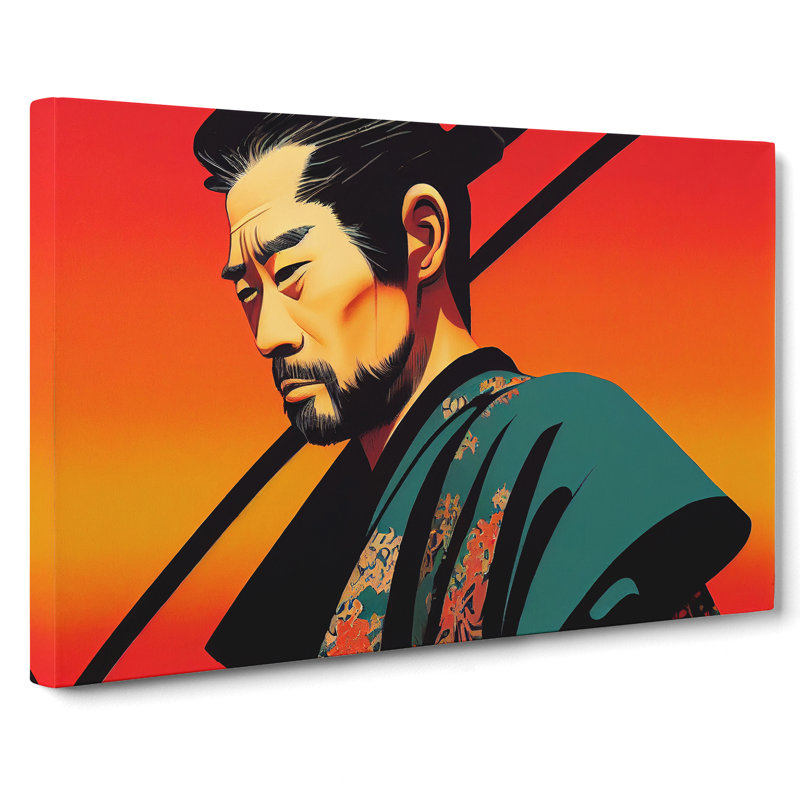 Modern Samurai - Wrapped Canvas, 50cm H x 76cm W x 3cm D