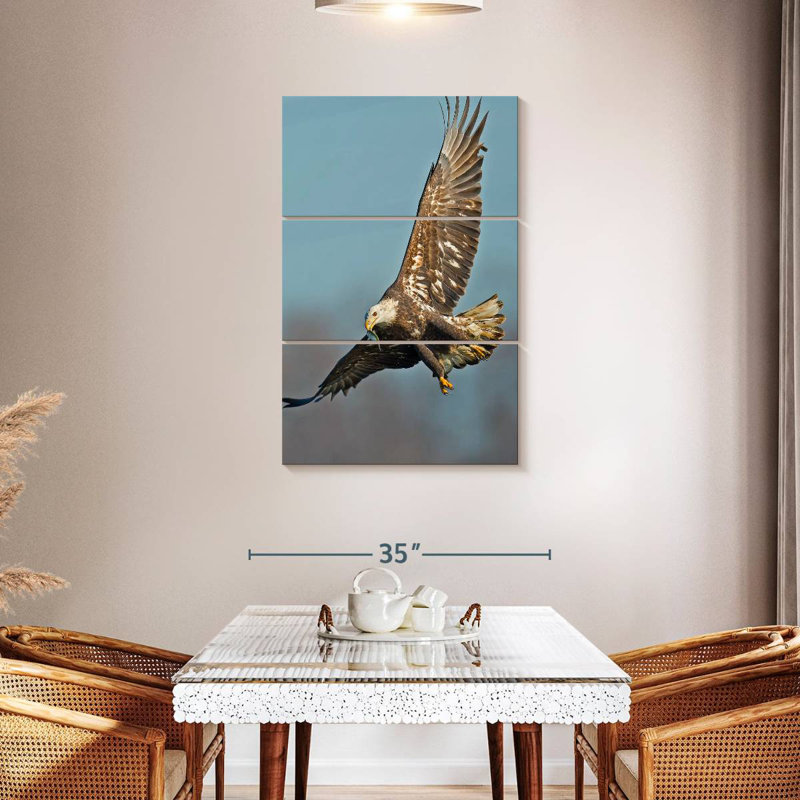 Brampt Soaring Bald Eagle, 23" H x 14" W