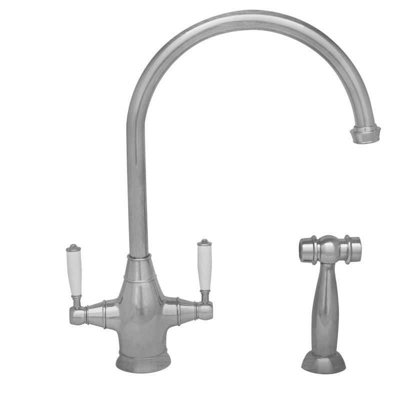 Whitehaus Collection Queenhaus Kitchen Faucet, Polished Nickel