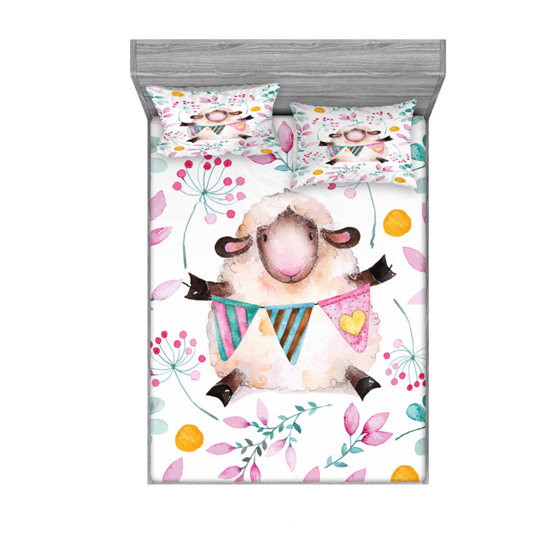Microfiber Sheet Set, Queen Sheet Set with Fitted Sheet