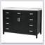 Meuble-lavabo 48 po avec lavabo, 2 portes, 8 tiroirs, système de fermeture en douceur, design classique et moderne-1125493080