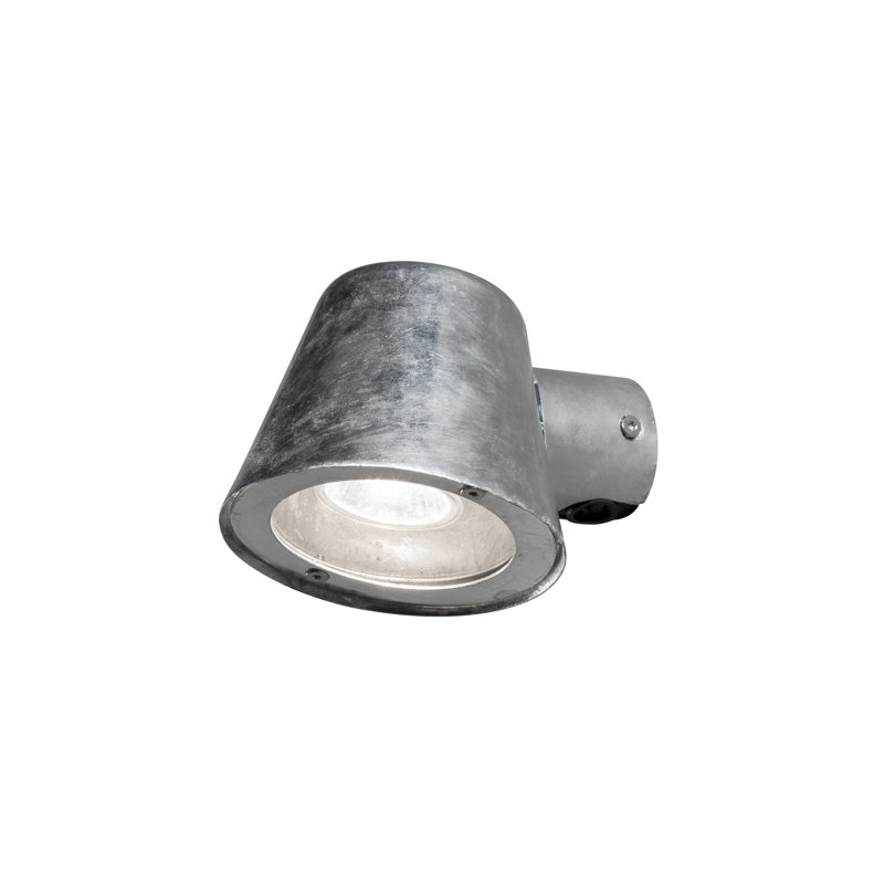 Trieste Outdoor Armed Sconce, Steel-coloured