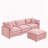 3-Seater Comfy Cloud Couches with Movable Ottoman-1405754267
