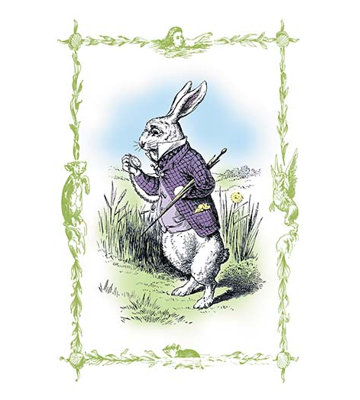 'Alice in Wonderland: The White Rabbit' by John Tenniel Graphic Art