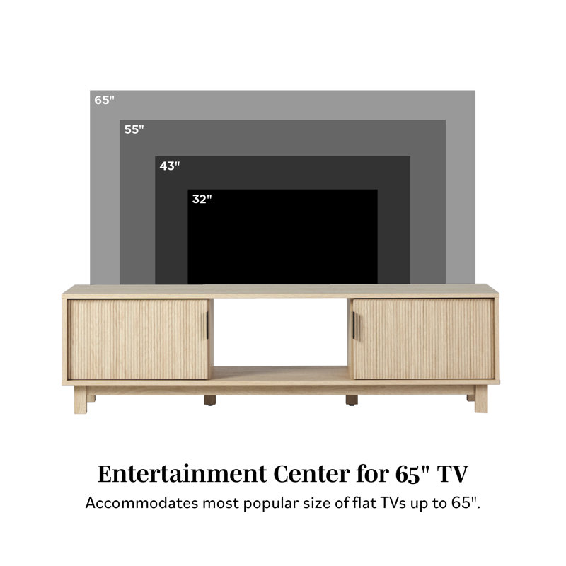Farmann Reeded 2-Door TV Stand
