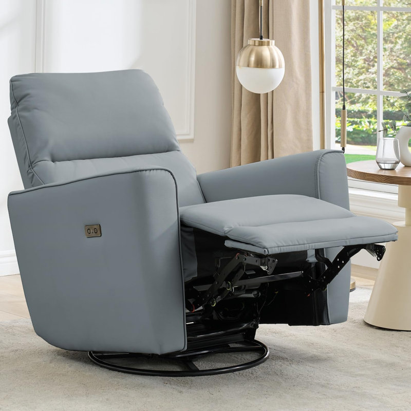 Fauteuil inclinable électrique avec port USB, Gris