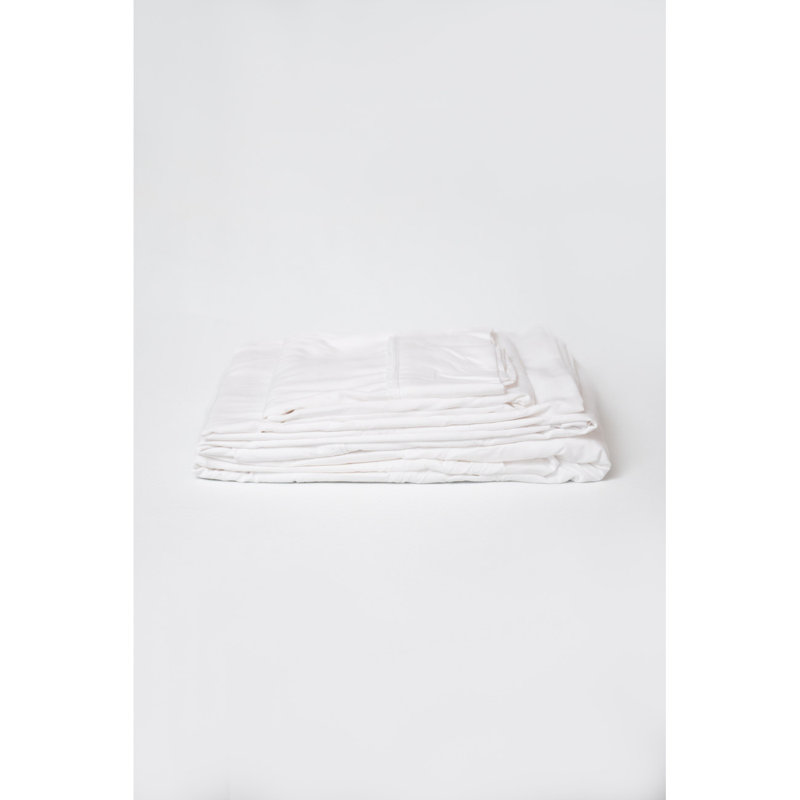 Ensemble de draps hypoallergéniques Omel Sleep 4, Blanc, Housse de couette grand + 3 articles supplémentai