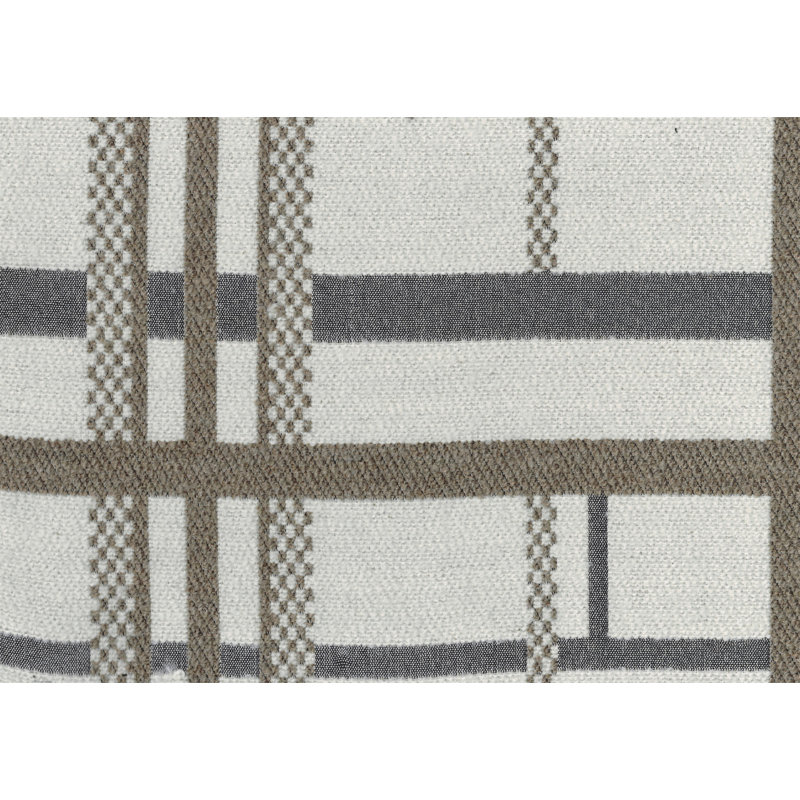 Repose-pieds carré rembourré en tissu jacquard multicolore (avec y compris le repose-pieds)