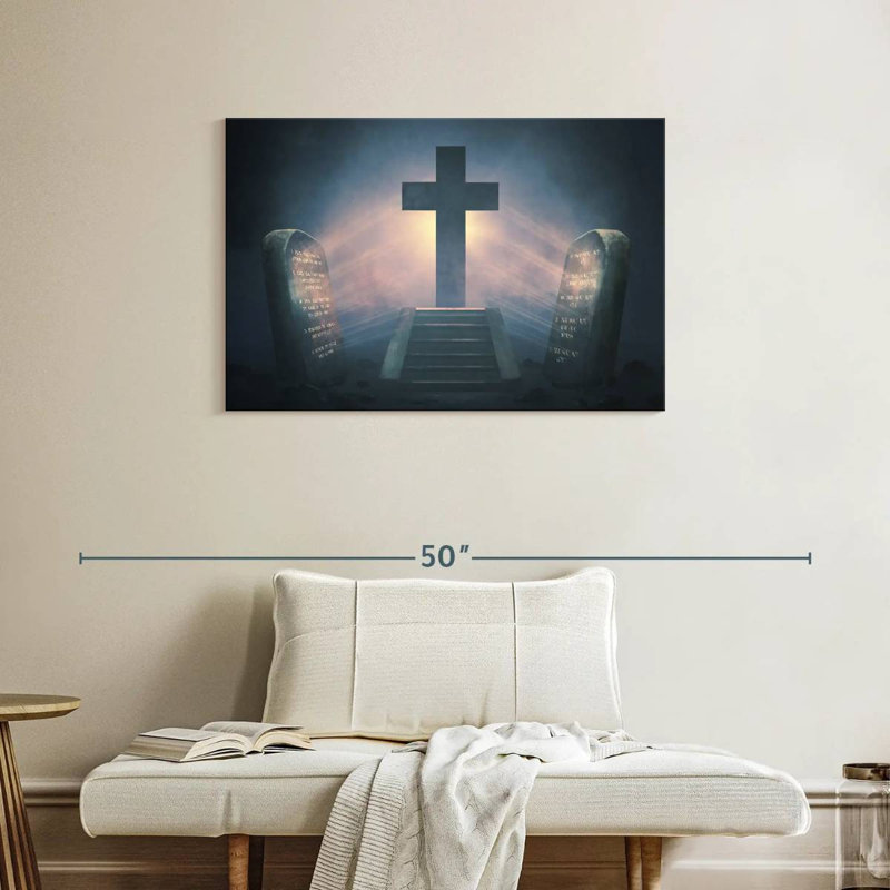 Adella Divine Cross, 24" H x 36" W