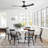 52 Inch Modern Ceiling Fan With 18W Led Light And Remote Control 3 Abs Blades Noiseless Reversible Dc Motor-1411277177-1411277179