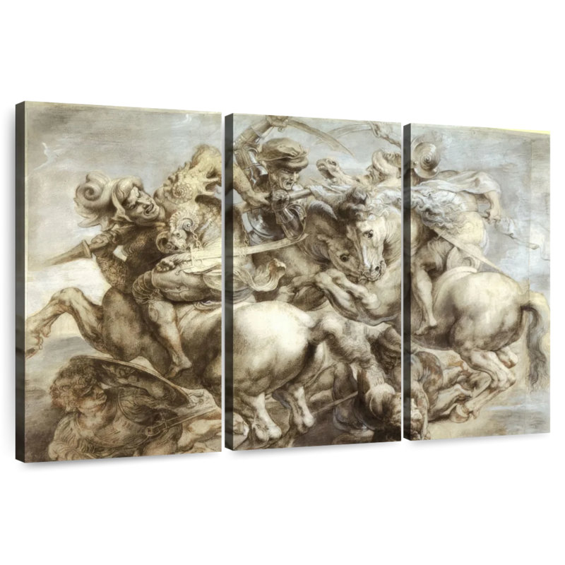 La Bataille d'Anghiari, H 24 po x l 38 po